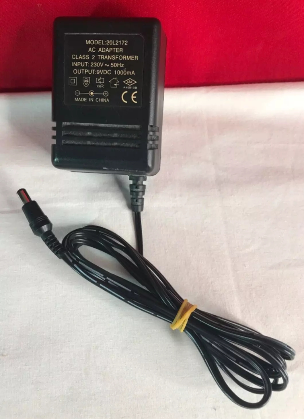 *Brand NEW*CLASS 2 TRANSFOMER OUTPUT: 9VDC 1000mA AC ADAPTER MODEL: 20L2172 GOOD CONDITION Power Supply - Click Image to Close